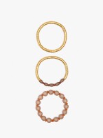 Set De Pulseras Con Cuentas multicolor