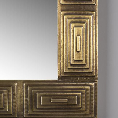 Espejo VOLAN Dorado - -