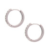 Aros Samantha de oro blanco 18k con brillantes. Aros Samantha de oro blanco 18k con brillantes.