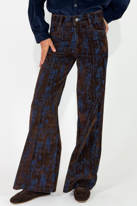 PANTALON CHLOE MIX Marron