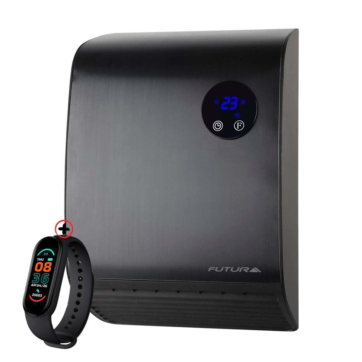 Calefactor Futura Cp200 De Pared Para Baño Ventilador + Smartwatch 