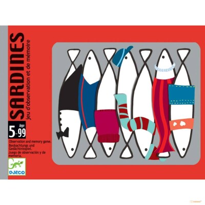 Juego de Cartas Sardinas Djeco Juego de Cartas Sardinas Djeco