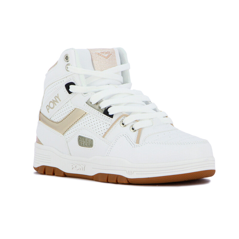 Pony Lifestyle M100 Ii Mujer - Blanco/dorado Blanco-dorado