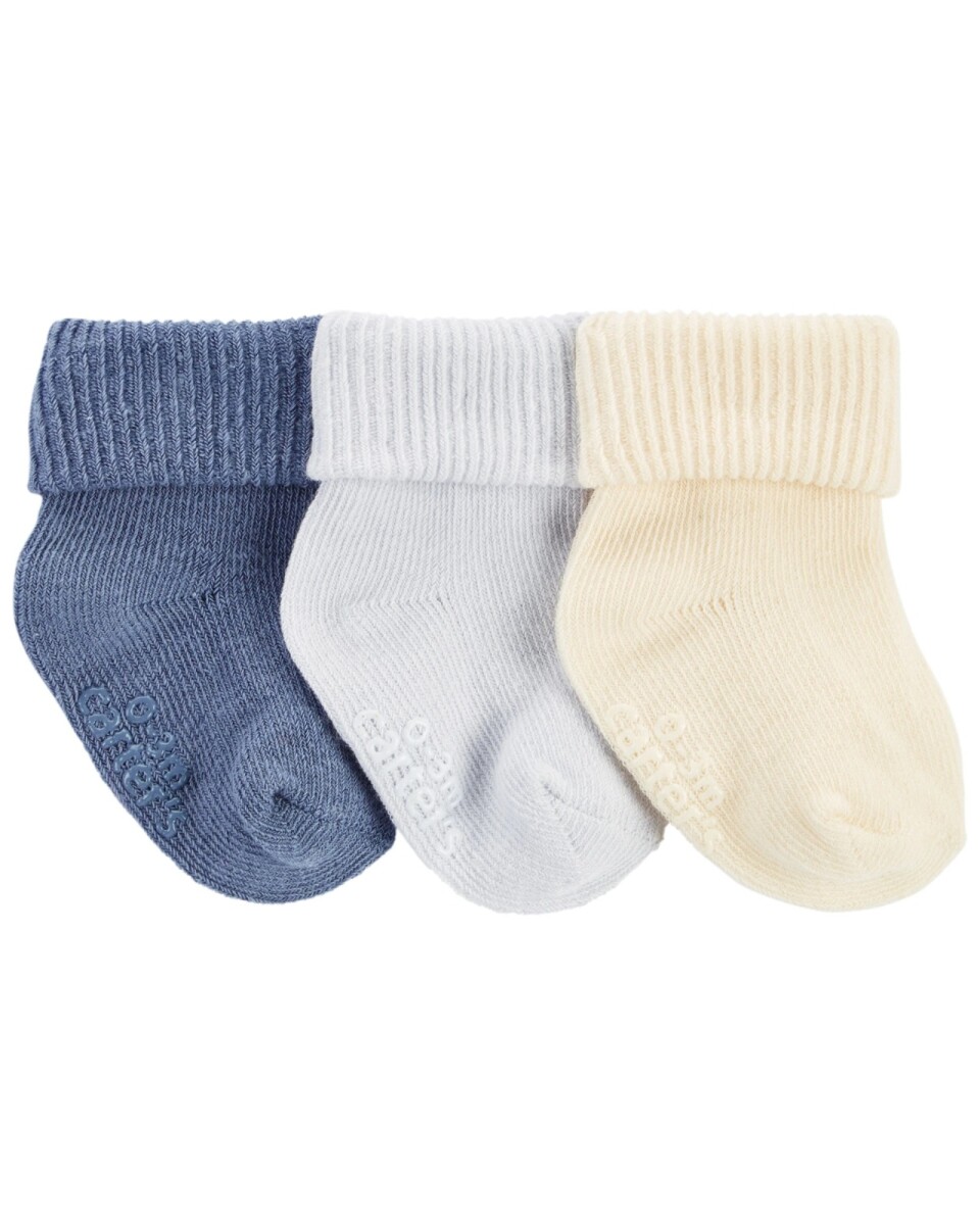 set X3 medias Carters Celeste pastel 