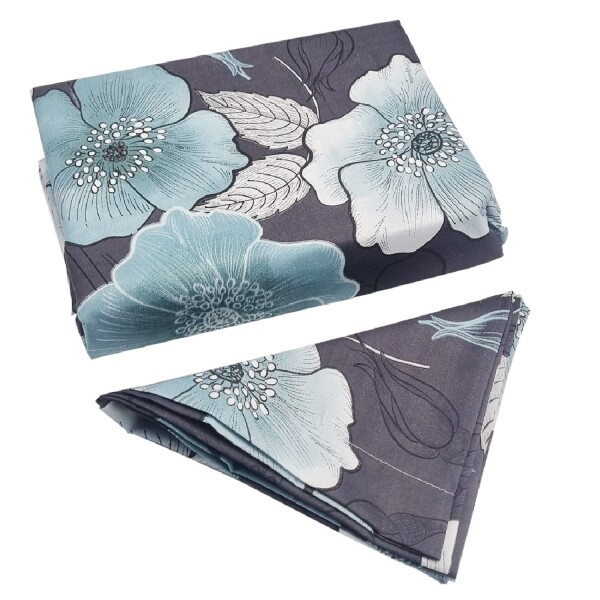Juego Cama Sabanas Alondra 1 Plaza + Almohada + Funda Atrix Variante Diseño Flores