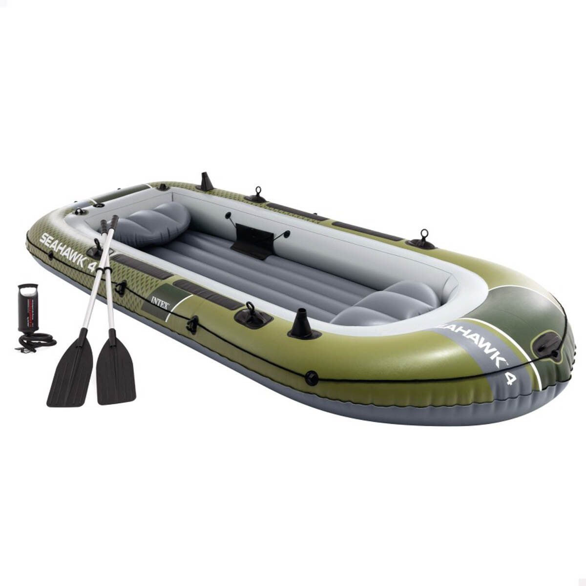 Bote Intex Gomón Inflable 4 Personas + Remo +inflador - 2 