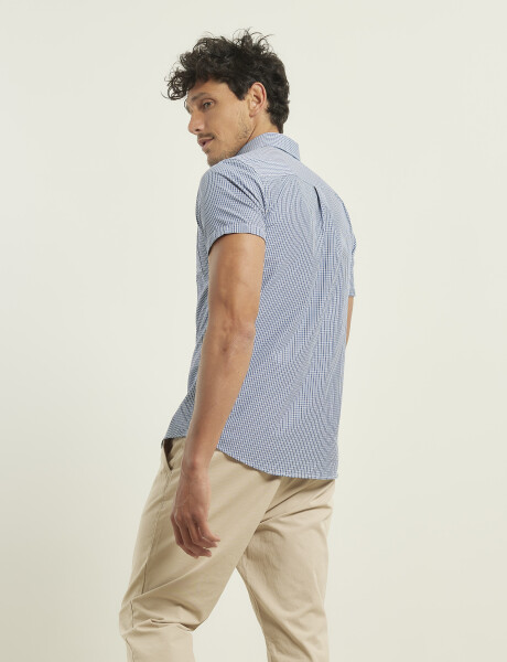 Camisa Harrington Urban Celeste/blanco