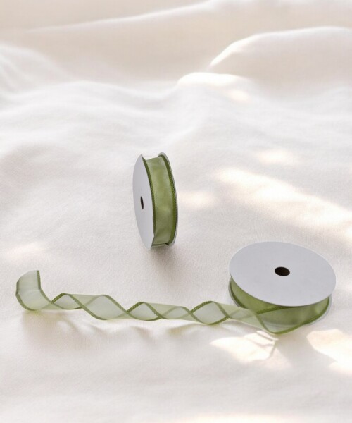 Cinta organza lisa 23 mts VERDE