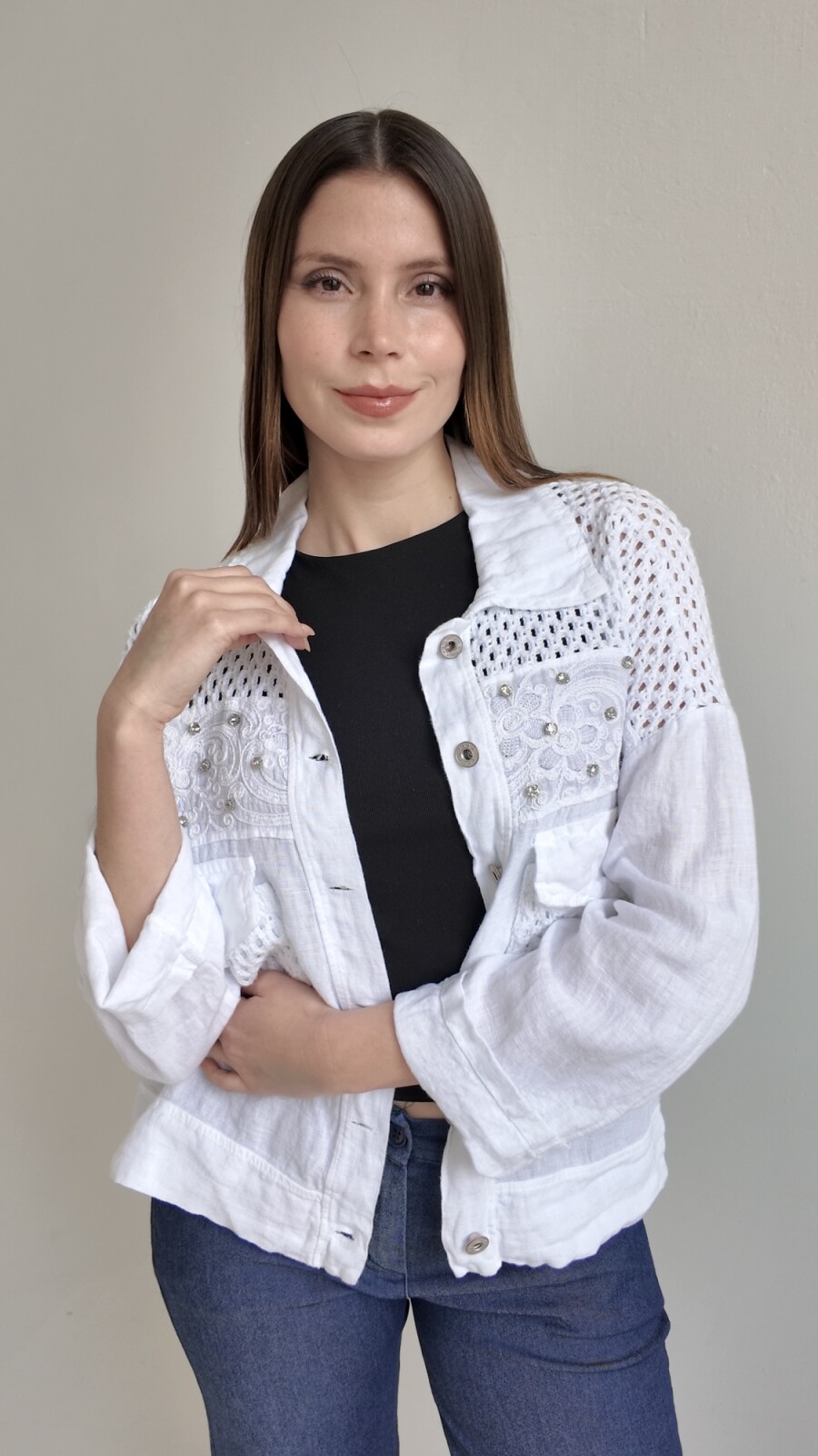 Sobre Camisa Bari Blanco