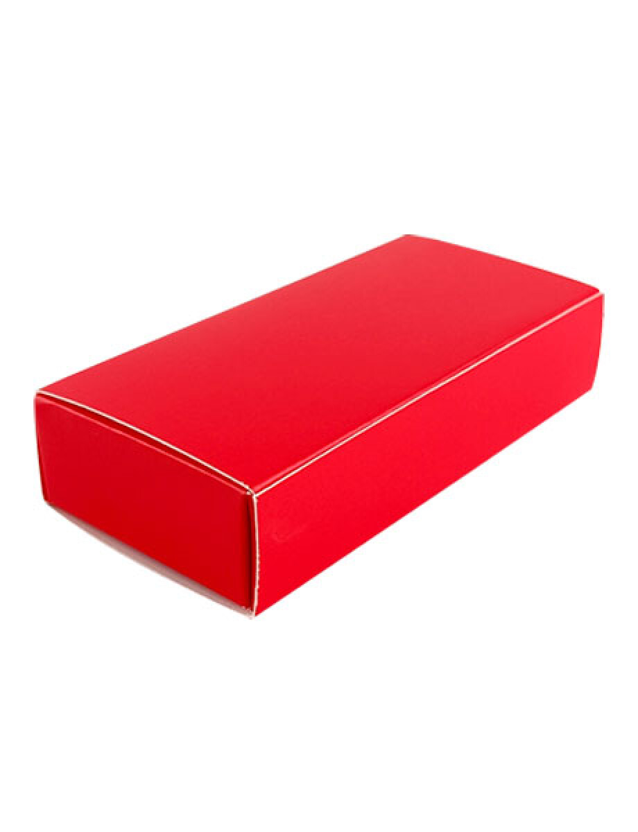 Caja eco bombones 6x12x2,5 cm. (3 bombones) - ROJO 