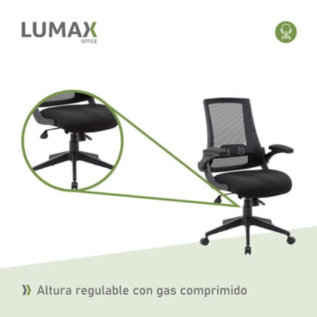 Silla Oficina Trent Ergonomica Giratoria para Escritorio Negro