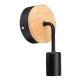 Pack X 2 Aplique Pared Nordico Metal Madera Vintage Negro