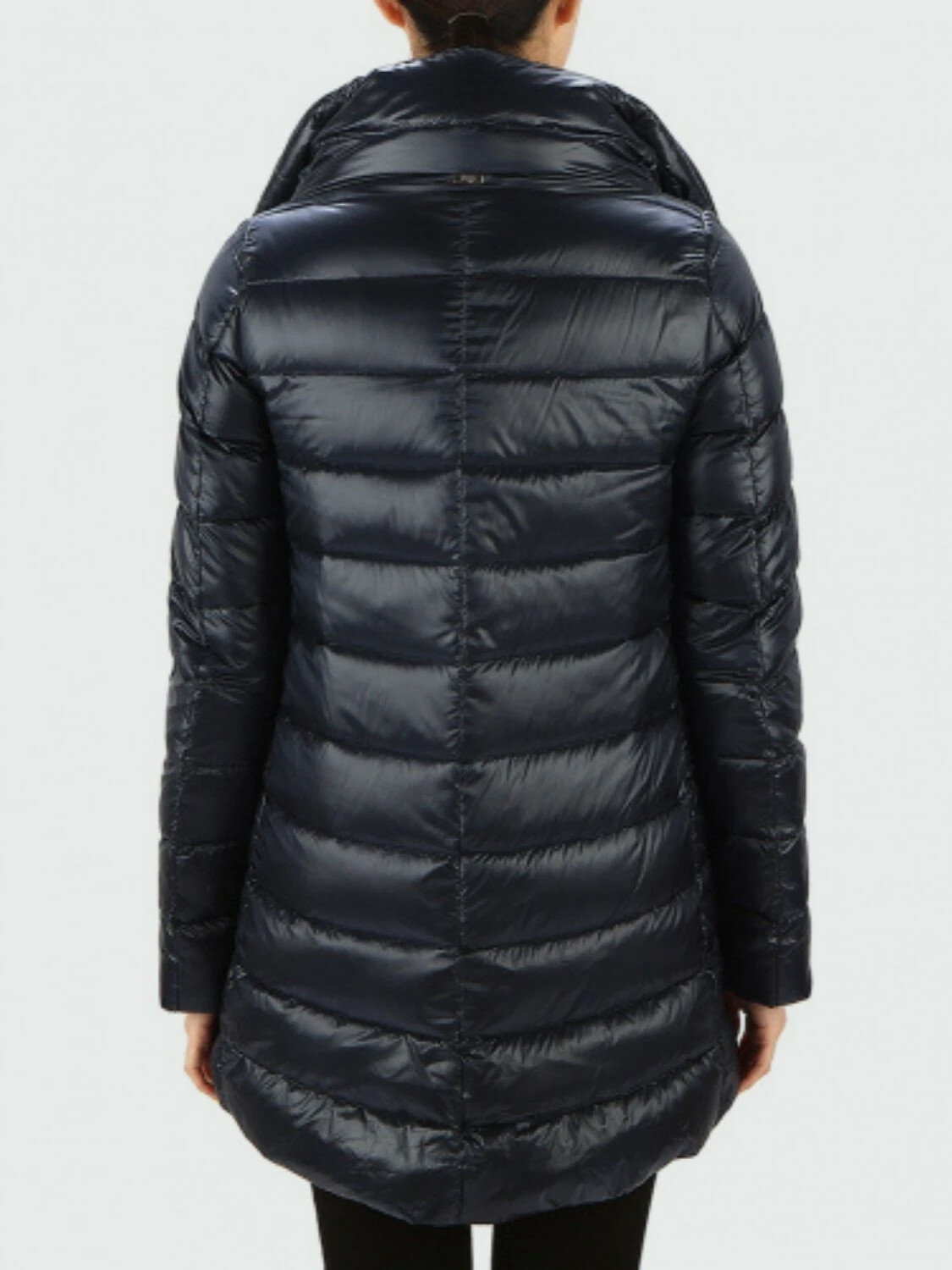 Herno-Chaqueta de nylon rellena de plumas, Amelia Azul