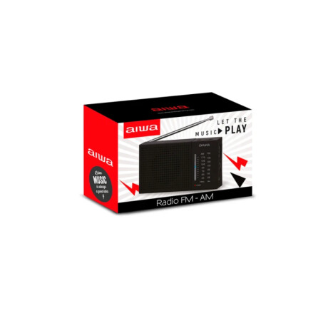 Radio Portátil Analógico Aiwa AM/FM AWFML2 Negro