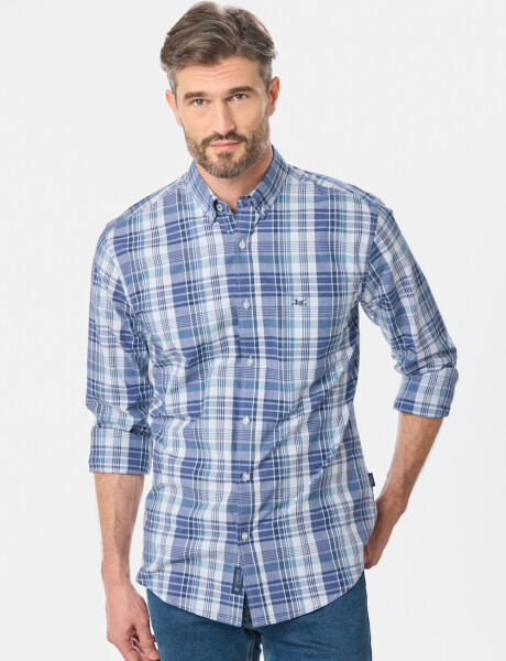 CAMISA CUADROS Azul