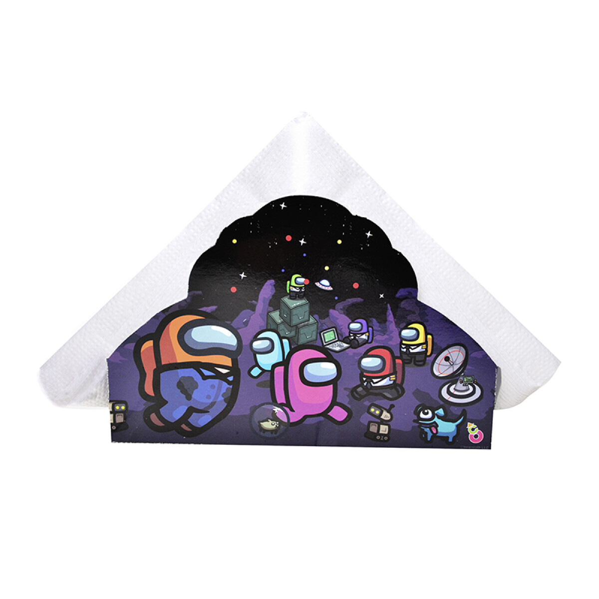 Cotillón Servilletero con 15 Servilletas - Among Us 