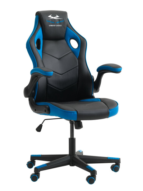 Silla gaming VOJENS polipiel negro/azul Silla gaming VOJENS polipiel negro/azul