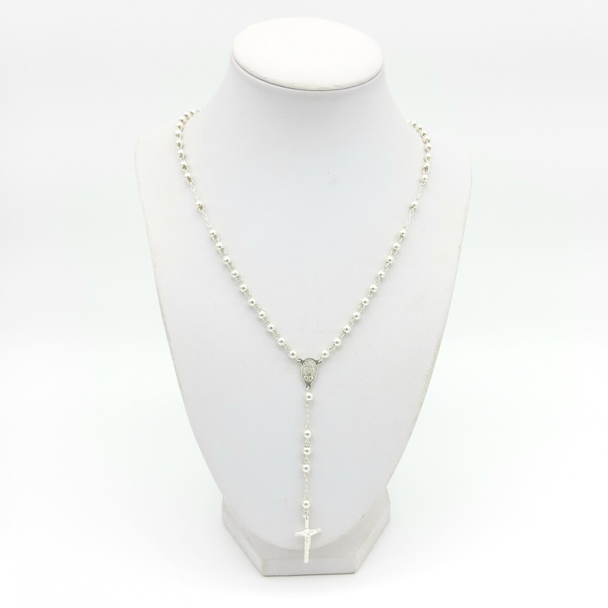 Rosario de plata 925. 