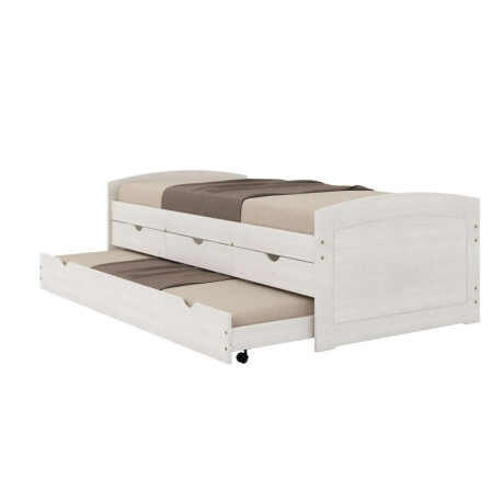 Cama Marinera 1 Plaza Con Cajones Ulli Blanco