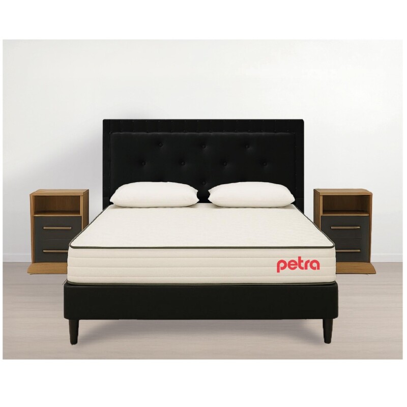 Conjunto Dormitorio Levane17 + Respaldo + Box + Mesas De Luz Conjunto Dormitorio Levane17 + Respaldo + Box + Mesas De Luz
