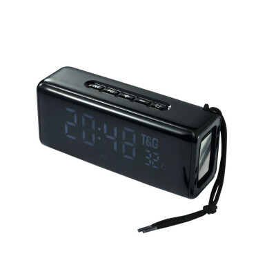 Parlante portátil TG174 con reloj despertador Negro Parlante portátil TG174 con reloj despertador Negro