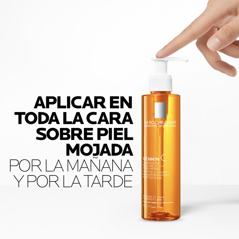 Pure Vitamin C Gel Limpiador Espumoso La Roche Posay 200 Ml. Pure Vitamin C Gel Limpiador Espumoso La Roche Posay 200 Ml.
