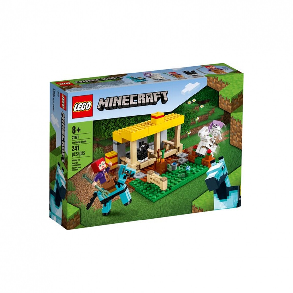 Lego Minecraft Establo De Los Caballos 241 Pcs 