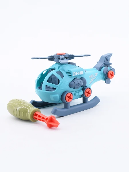 HELICOPTERO PARA ARMAR Y DESARMAR CELESTE