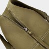 Shopper Amalfi en efecto cuero graneado Verde