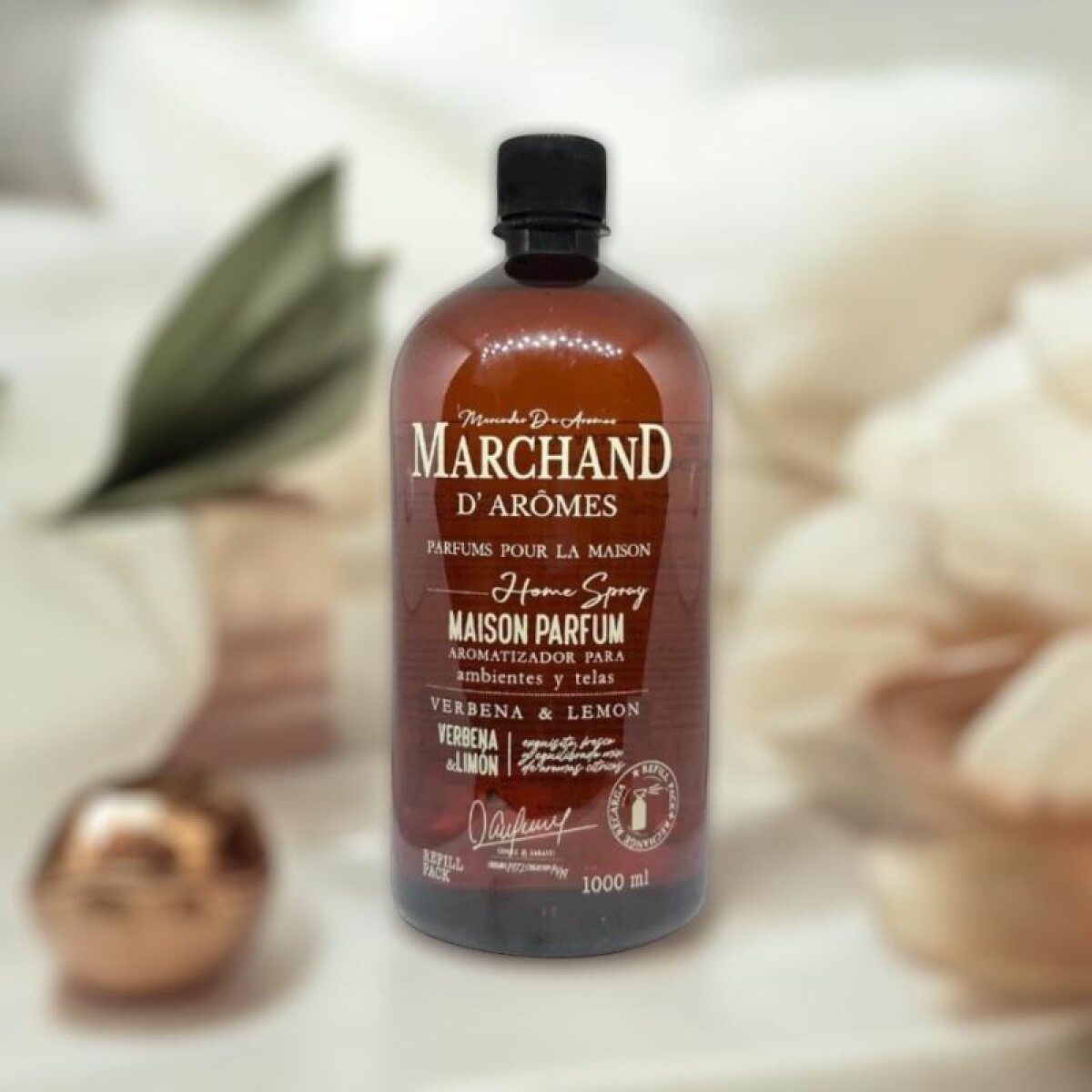 Refill Home Spray Marchand 1000ml - Bergamota & Orquidea 