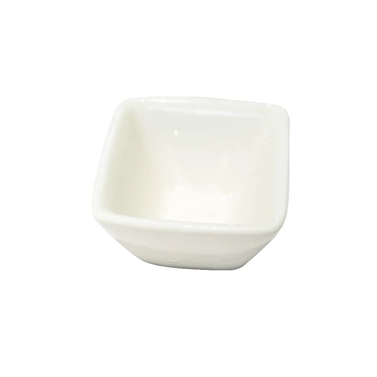 RAMEQUIN CUADRADO 4.5x2.5CM PORCELANA BLANCO 