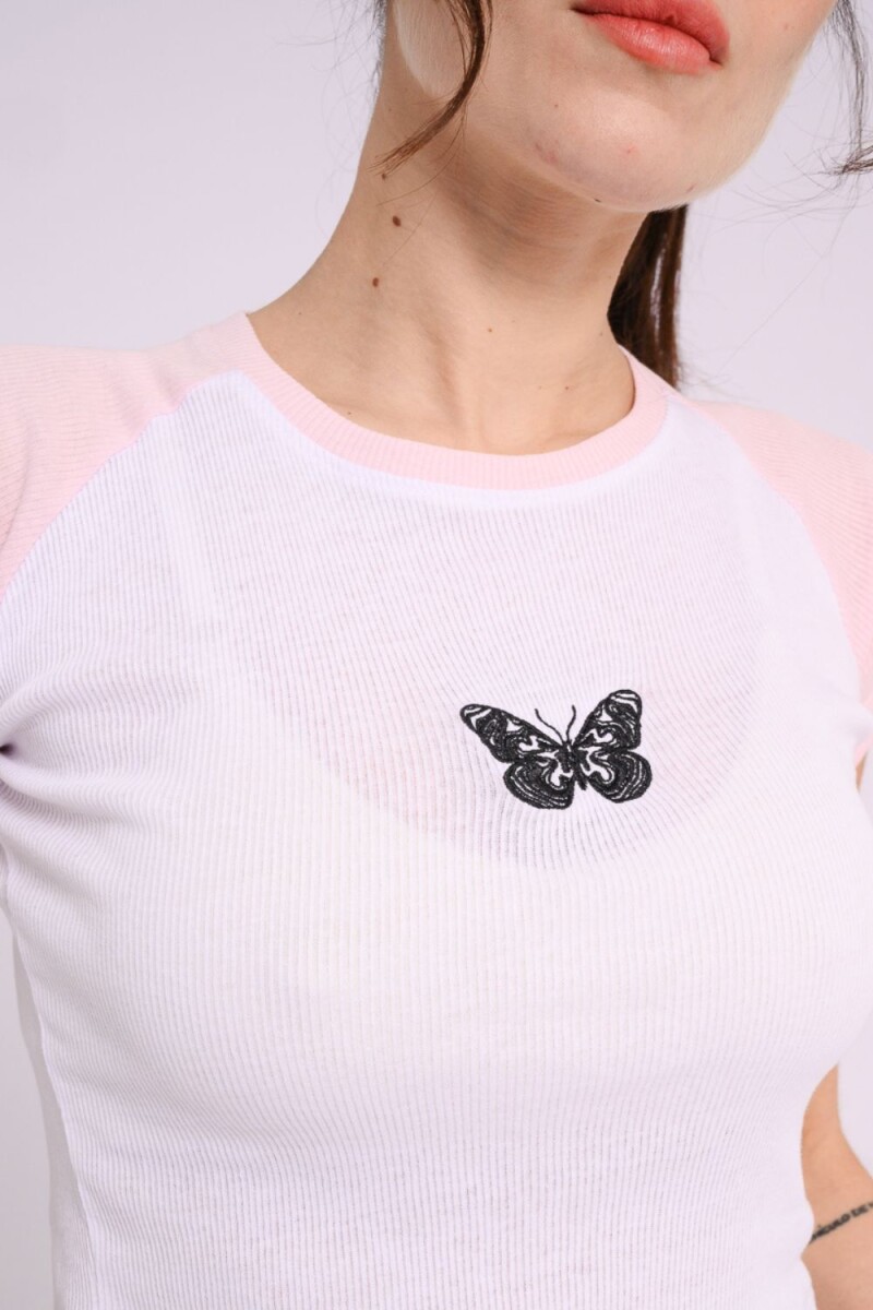 Remera estampada Rosado