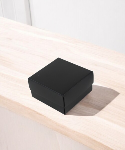 Caja eco 02 - 8x8x4,5 cm. NEGRO