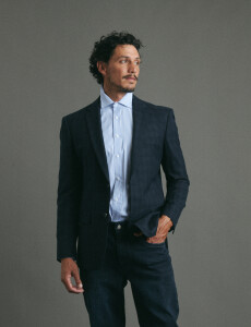 110631 SACO HARRINGTON LABEL Azul Oscuro