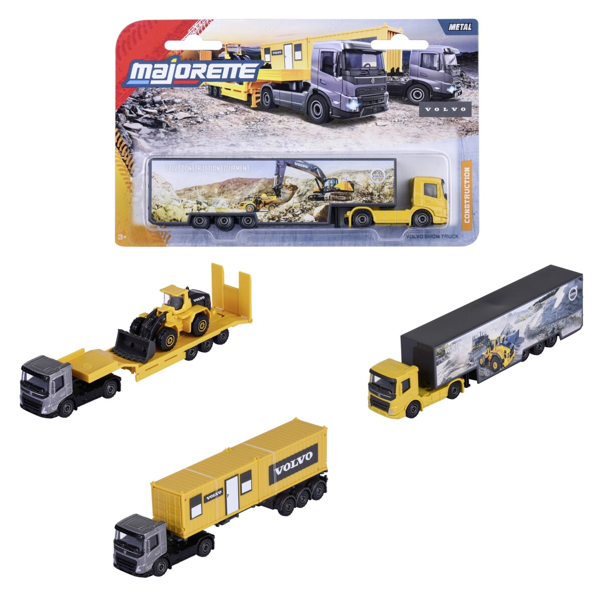 Vehículo Majorette Volvo Construction Transporter 