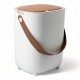 Papelera Automatica Pilas Recargables Usb 16l Beige
