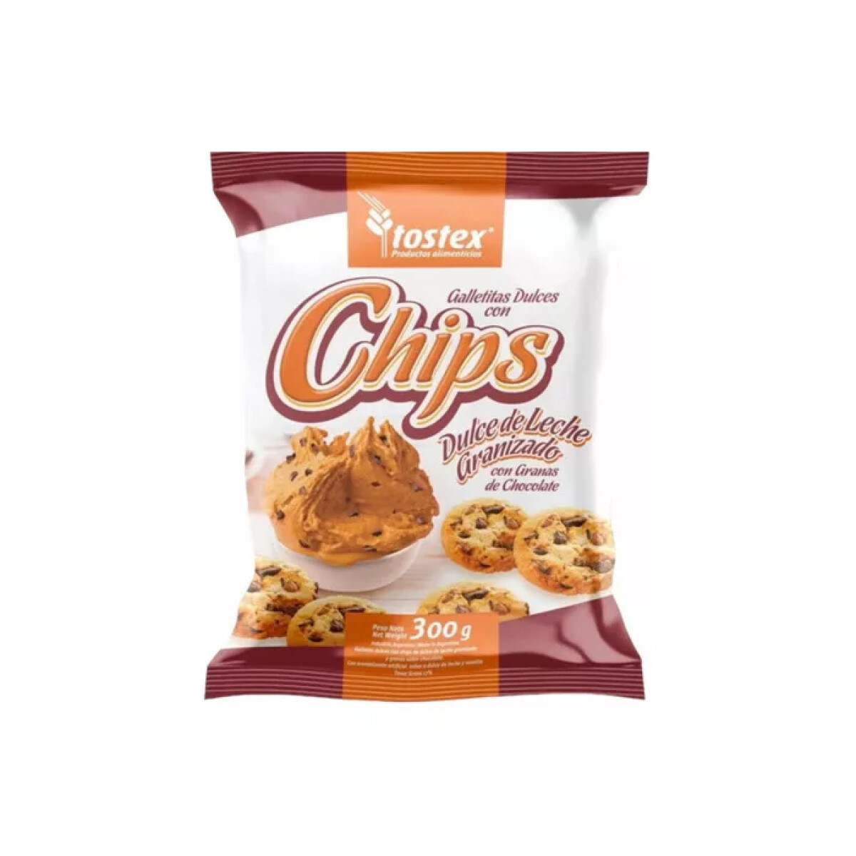 Galleta Tostex Chips 270 grs - Dulce de Leche Granizado 