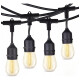 Guirnalda Guia Luces Jardin Lamparitas Led E27 Reforzadas Negro