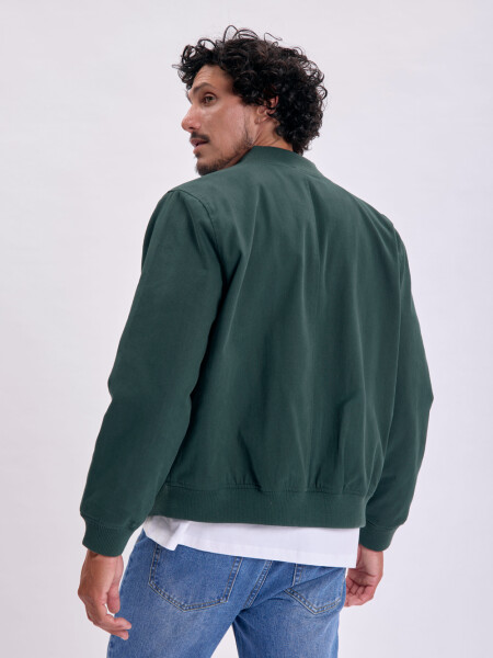 Campera bomber algodón Verde
