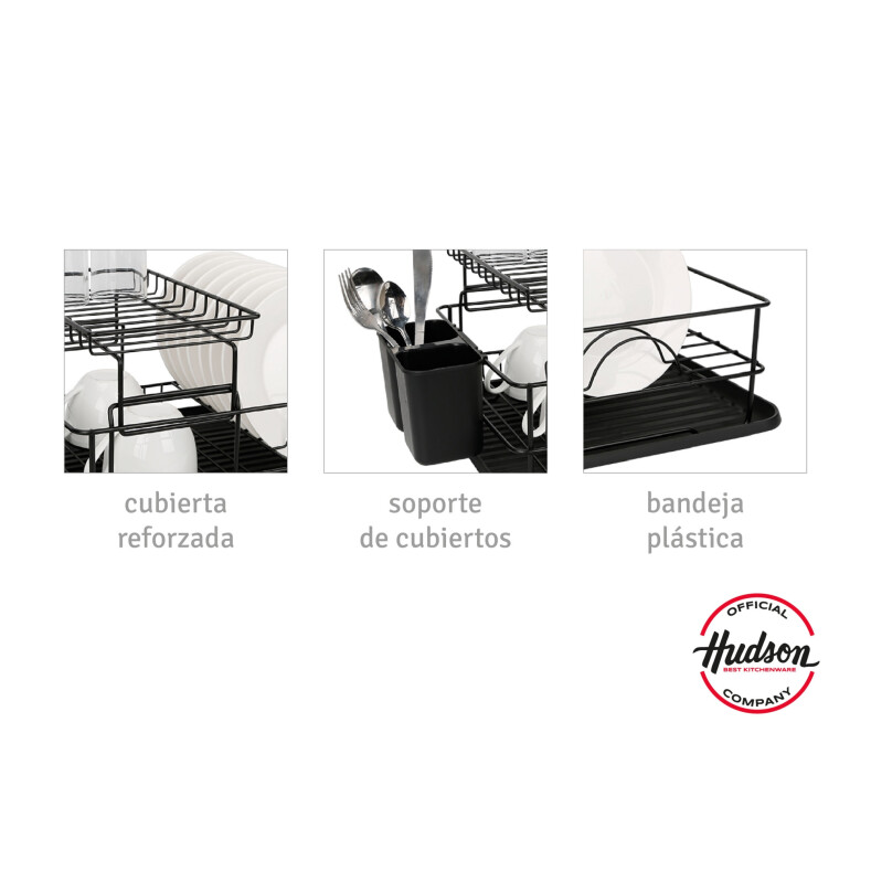 Escurridor De Platos Negro 2 pisos Madera Escurridor De Platos Negro 2 pisos Madera