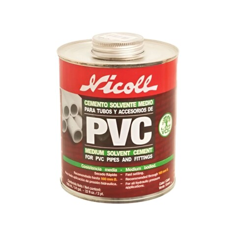 Adhesivo cemento de pvc 236 ml Nicoll Adhesivo Cemento De Pvc 236 Ml Nicoll
