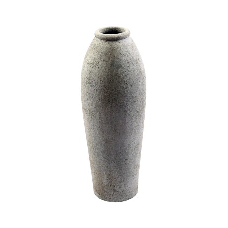 JARRÓN DECORATIVO ZOE TERRACOTA BLANCO 20*20*50, BLANCO