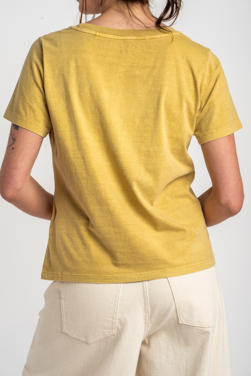 Remera Estampada Algodón Pistacho