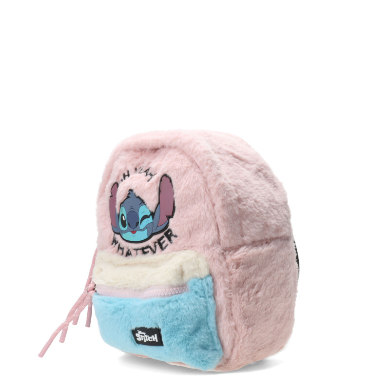 Mochila Disney Lila & Stich Plush Rosa - Celeste
