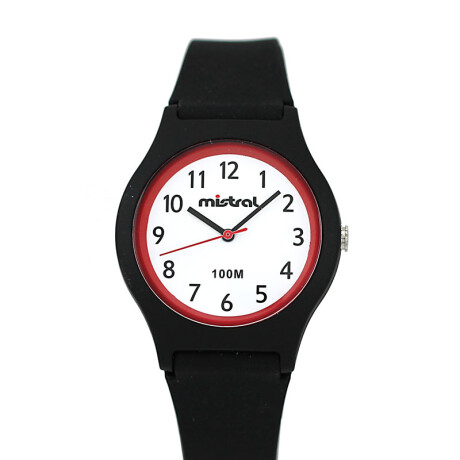 Reloj Mistral Deportivo Silicona Negro 0