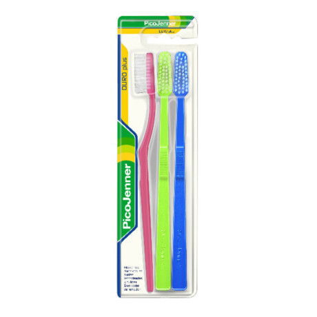 Cepillo de Dientes Pico Jenner Duro Plus 3 U Cepillo de Dientes Pico Jenner Duro Plus 3 U