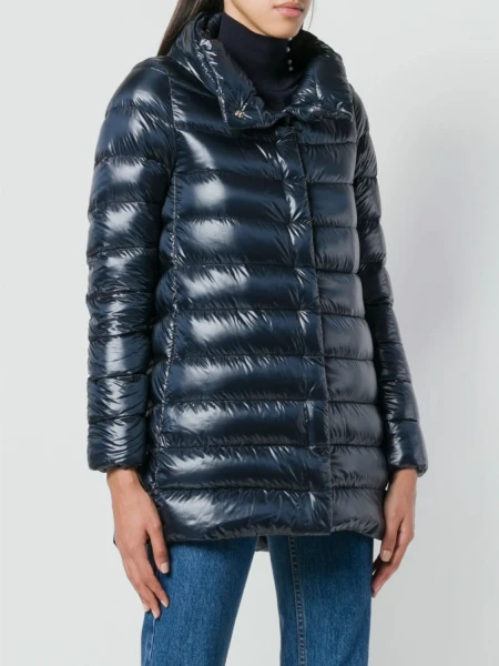 Herno-Campera de nylon rellena de plumas, Amelia Azul