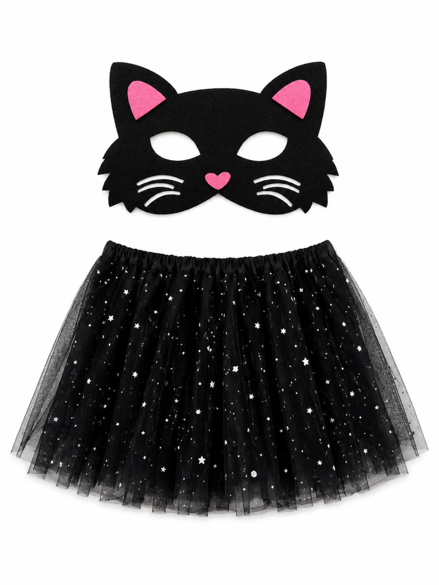 DISFRAZ CAT 2PCS - NEGRO 
