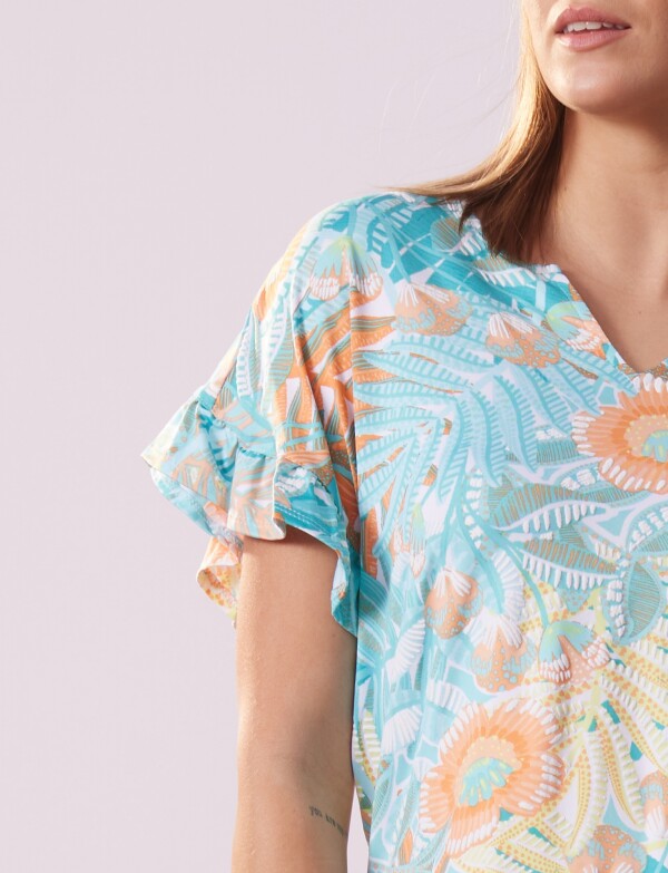 Blusa Printed VERDE/MULTI