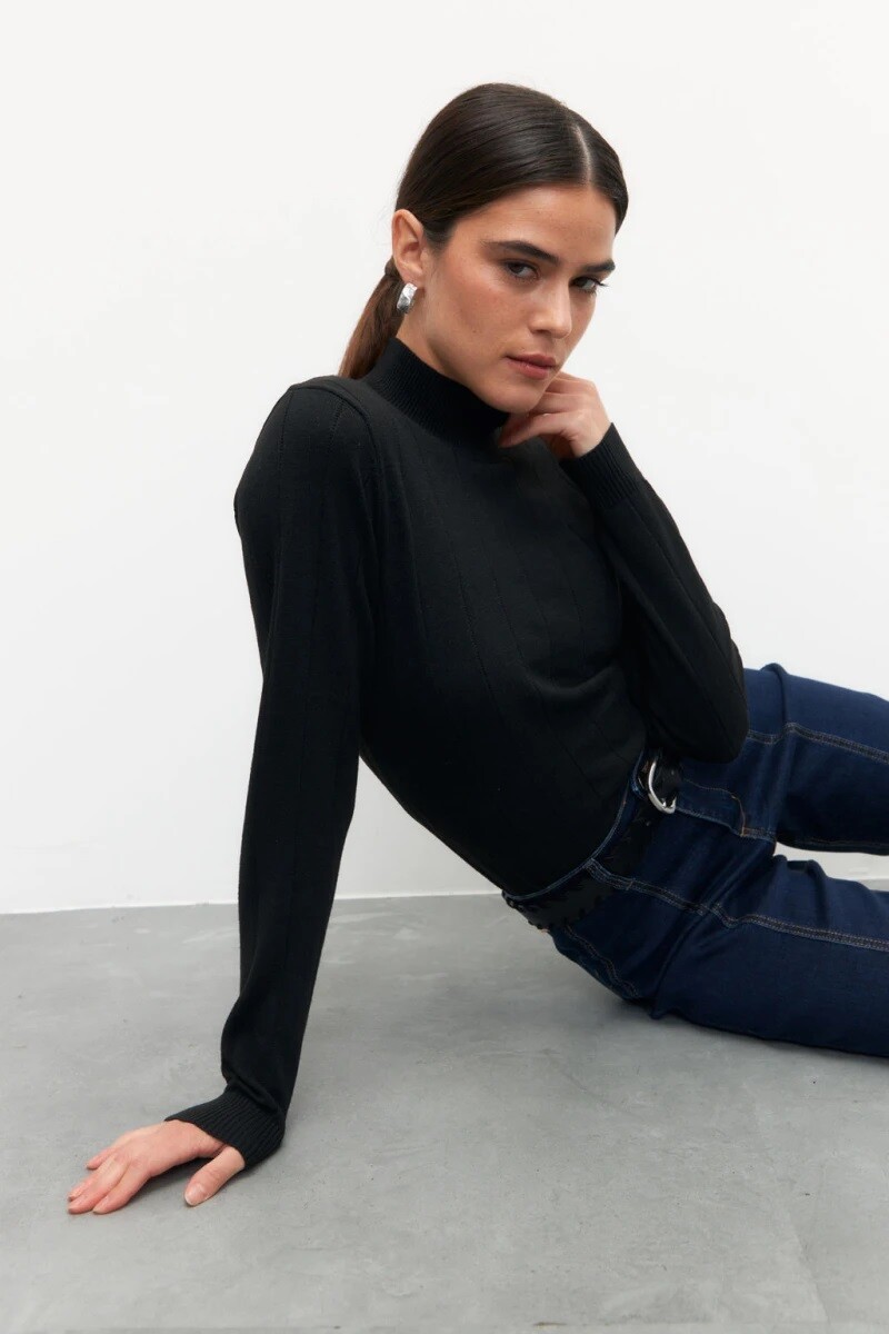 POLERA D.CASSIN PUPPET - NEGRO 